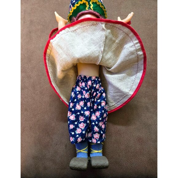 Vintage 21" Authentic Russian USSR Soviet Factory Doll Hypnotic Eyes Traditiona - Picture 10 of 10